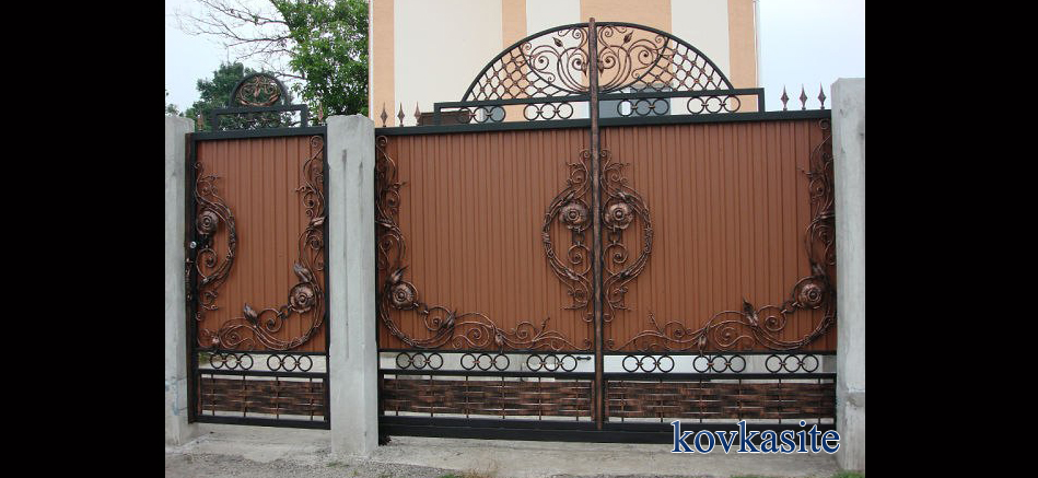 кованые ворота на заказ в москве №33